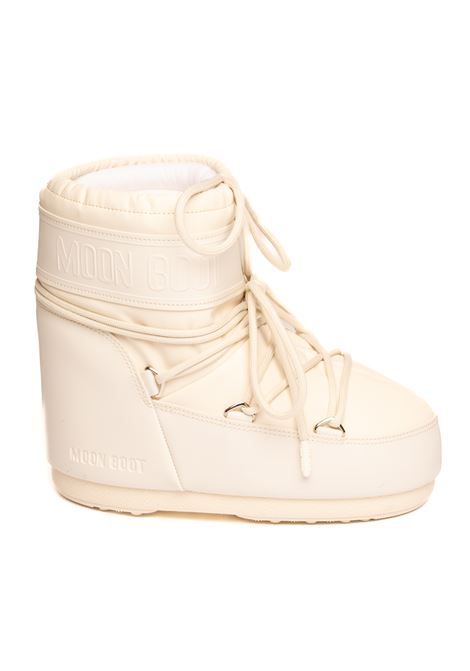 snow boots icon low total off white MOON BOOT | 1409380ICONLOWRUBBER-L002